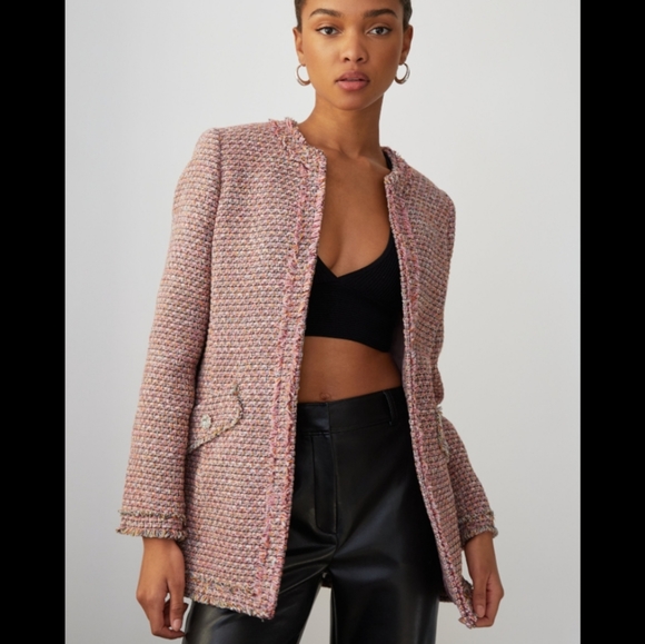 Aritzia Jackets & Blazers - Aritzia Babaton Times Tweed Multicoloured  Blazer